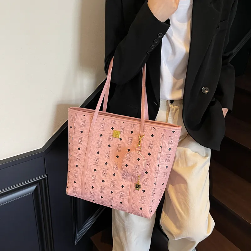 XIANGSU PU Shoulder Bag Regular Women's Ecru/Pink/Brown-8