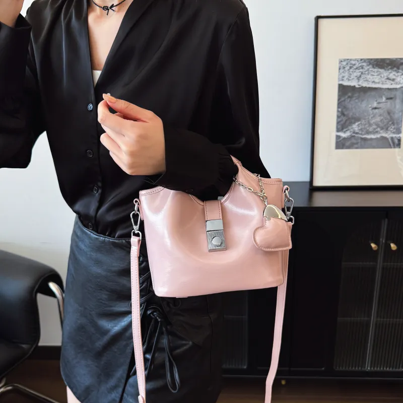XIANGSU Pu Handbag, Shoulder Bag, Crossbody Bag Women's Black/White/Blue/Pink-14