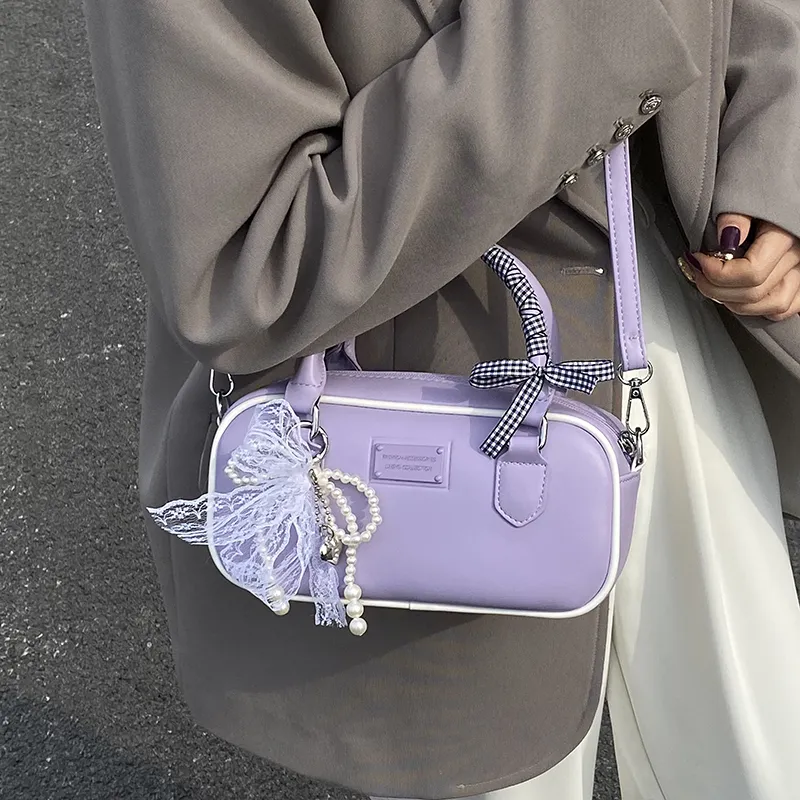 XIANGSU PU Handbag, Shoulder Bag, Crossbody Bag Women's Purple/Pink/Green/White/Black-1