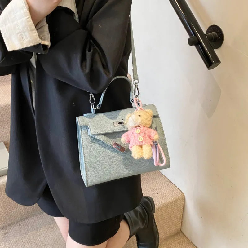 XIANGSU PU Kelly Bag, Crossbody Bag, One Shoulder Handbag Women's Multicolor-14