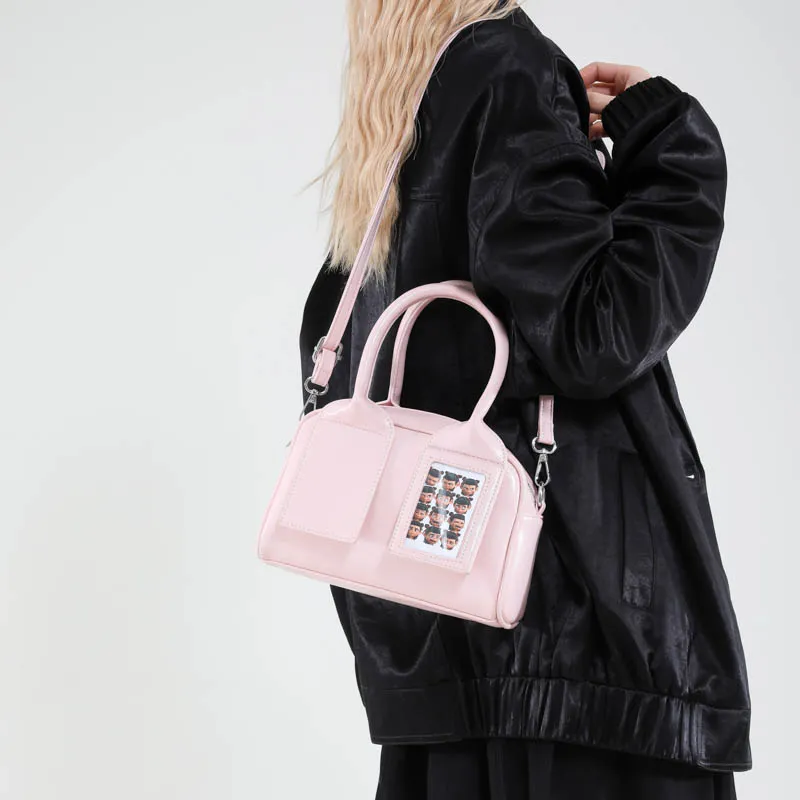 XIANGSU PU Shoulder Bag, Crossbody Bag, Handbag Women's Silver/Pink/Ecru/Burgundy/Brown/Black-10