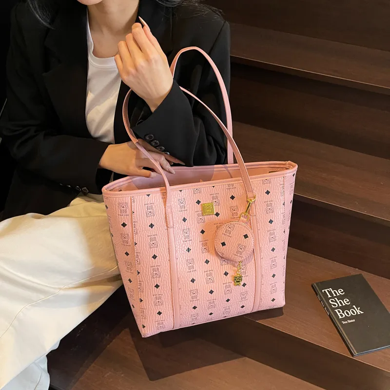 XIANGSU PU Shoulder Bag Regular Women's Ecru/Pink/Brown-9
