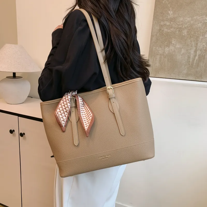 XIANGSU Pu Shoulder Bag Women's White/Black/Khaki/Brown-14