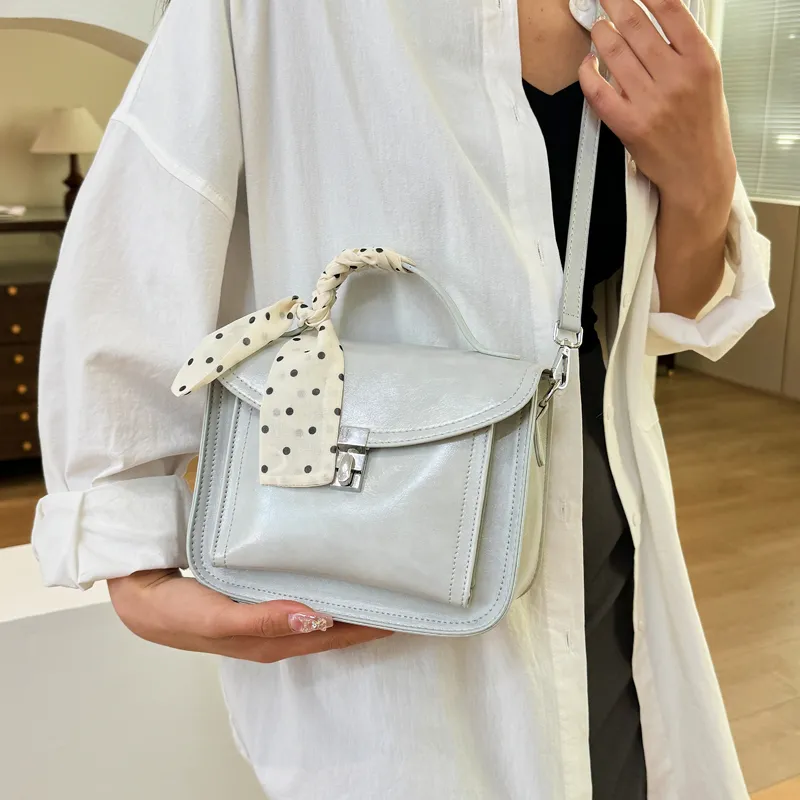 XIANGSU PU One Shoulder Handbags Women's White/Pink/Black/Silver-21