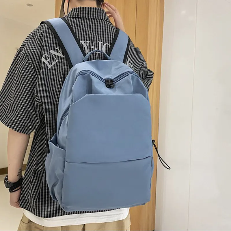 XIANGSU Nylon Backpack Unisex White/Black/Blue/Green-10
