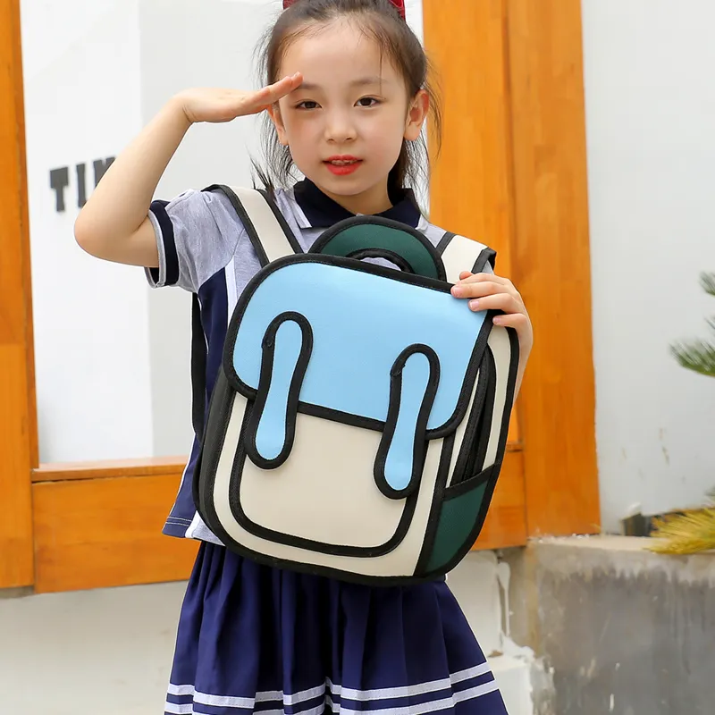 XIANGSU Nylon Backpack Women's Blue/Green/Red-1