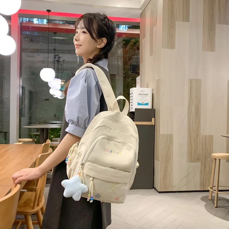 XIANGSU Nylon Backpack Unisex Multicolor-4