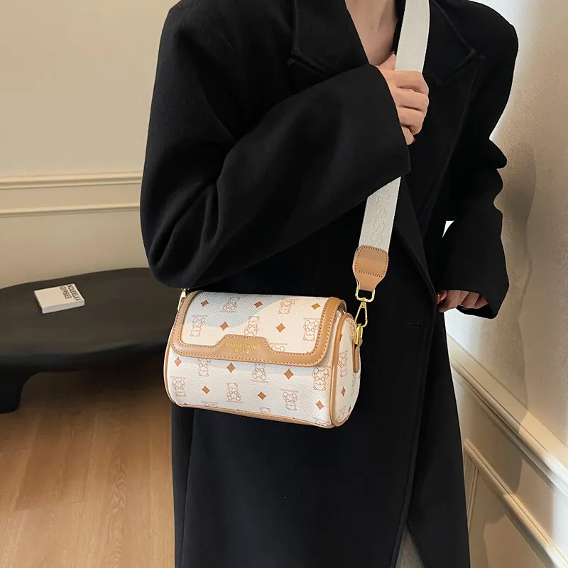 XIANGSU PU Crossbody Bag Shoulder Bag Regular Women's Pink/Black & White/Black/Ecru/Brown-16