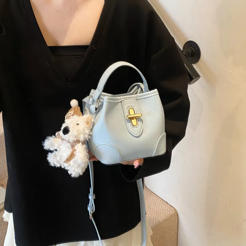 XIANGSU PU Crossbody One Shoulder Handbag Women's White/Black/Yellow/Blue-20