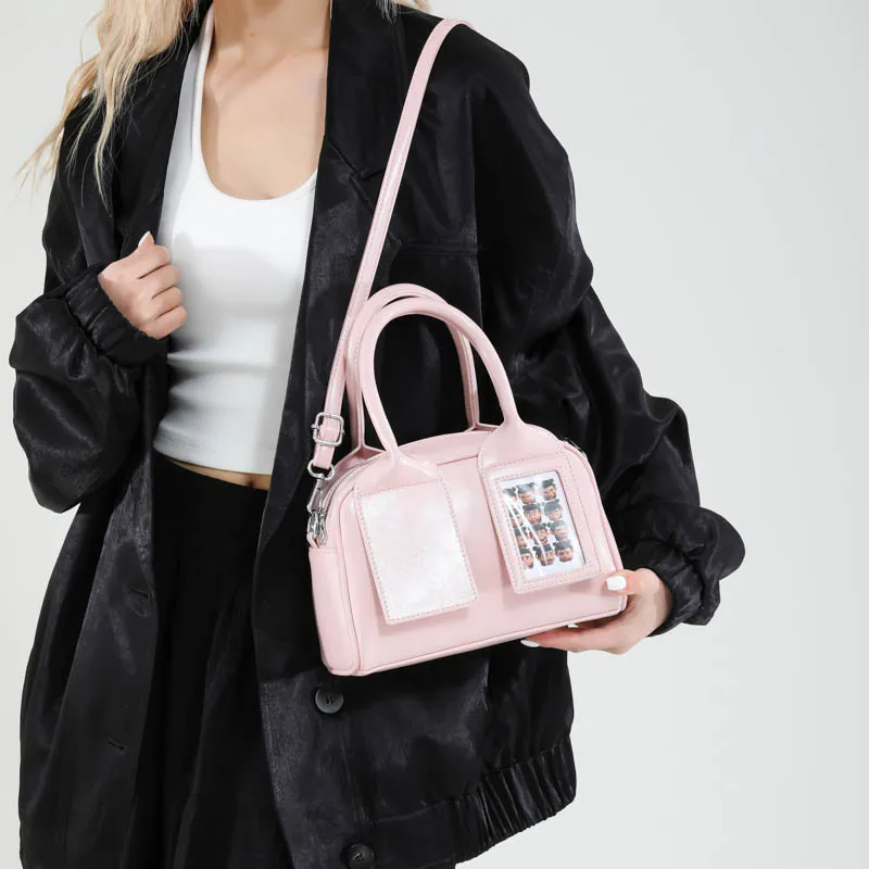 XIANGSU PU Shoulder Bag, Crossbody Bag, Handbag Women's Silver/Pink/Ecru/Burgundy/Brown/Black-9