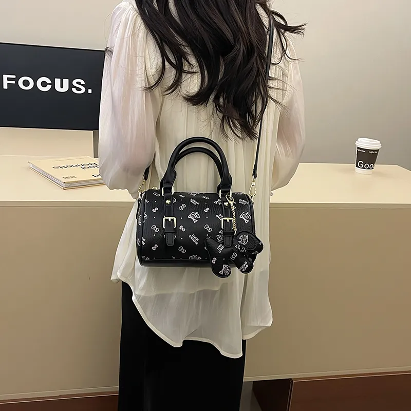 XIANGSU PU Boston Bag, One Shoulder Handbag Regular Women's Multicolor-4