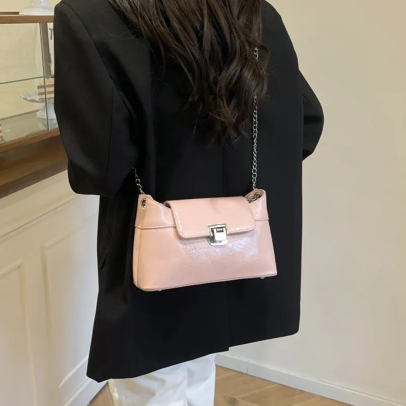 XIANGSU PU Shoulder Bag Women's Ecru/Silver/Black/Red/Pink/Brown-29
