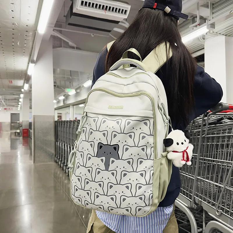 XIANGSU Nylon Backpack Regular Unisex Multicolor-22