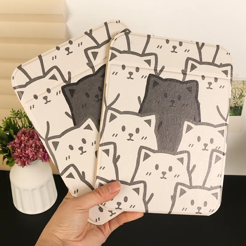 XIANLVE Makeup Mirror Folding Desktop Leather Dormitory Essentials Dormitory Home Use Bedroom Desktop-6