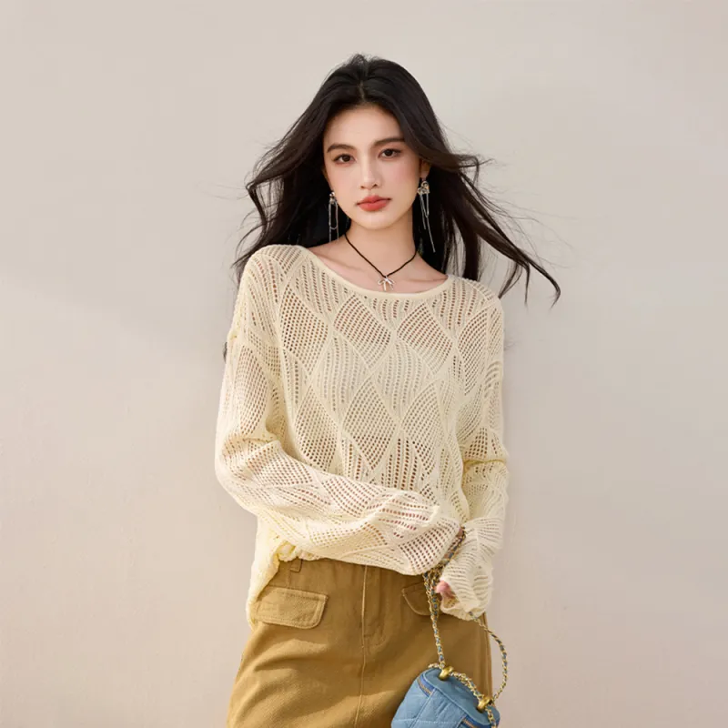 ERIRI Knitwear Women's Apricot-4