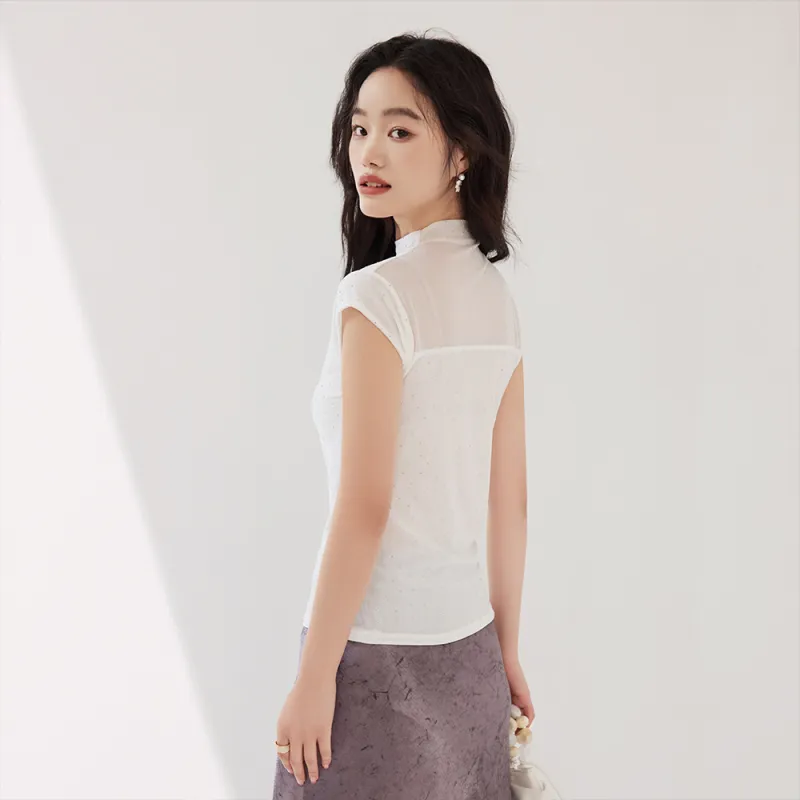 ERIRI Flutter Sleeve T Shirt Women's-2