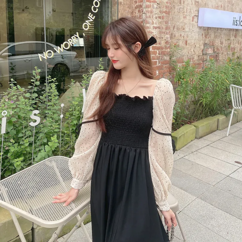 ERIRI Long Sleeved Dress Women's-2