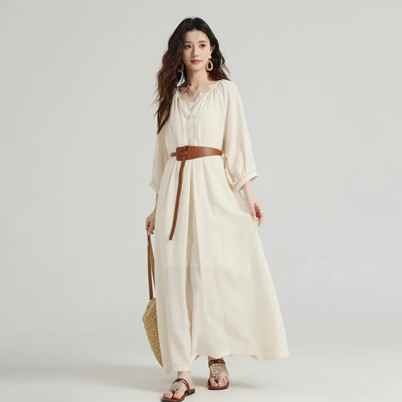 ERIRI Short Sleeved Dress Women's-3