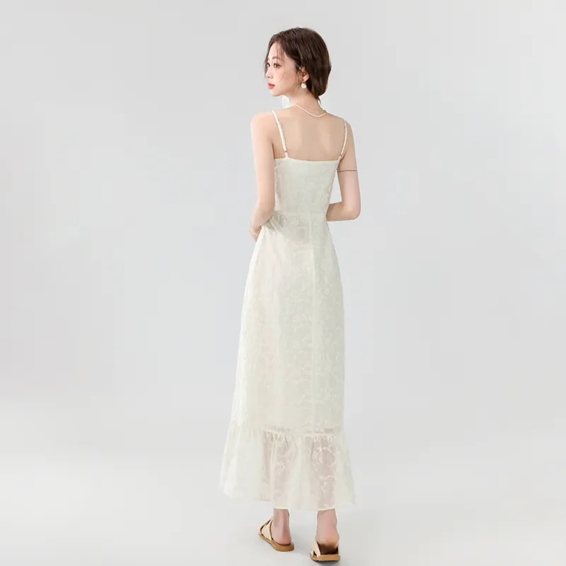 ERIRI Slip Dress Women's Apricot-4