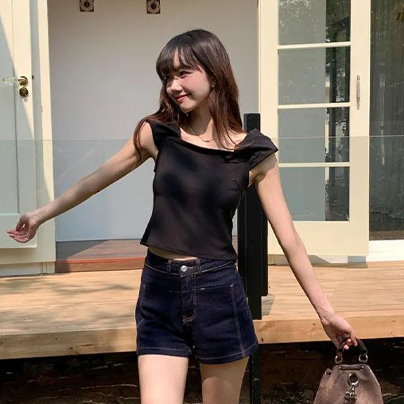 ERIRI Tank Tops Women's Black-2