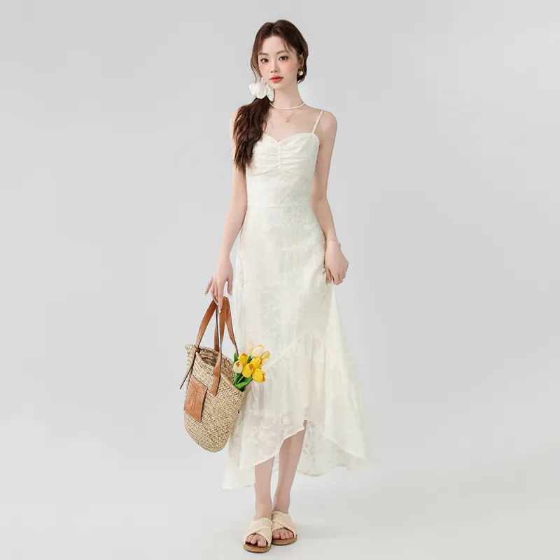 ERIRI Slip Dress Women's Apricot-3