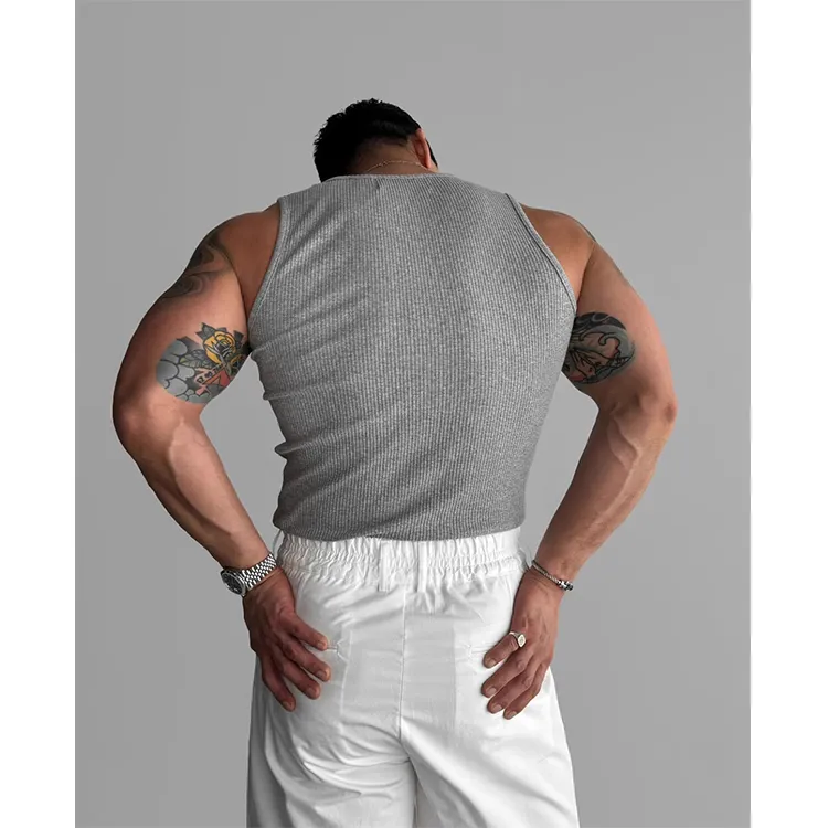 ROSECREED Fashion Minimalist Style Sleeveless Sports Shirt Unisex-16