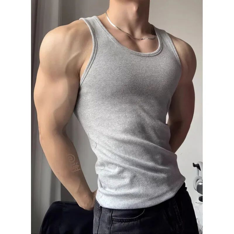 ROSECREED Fashion Minimalist Style Sleeveless Sports Shirt Unisex-17