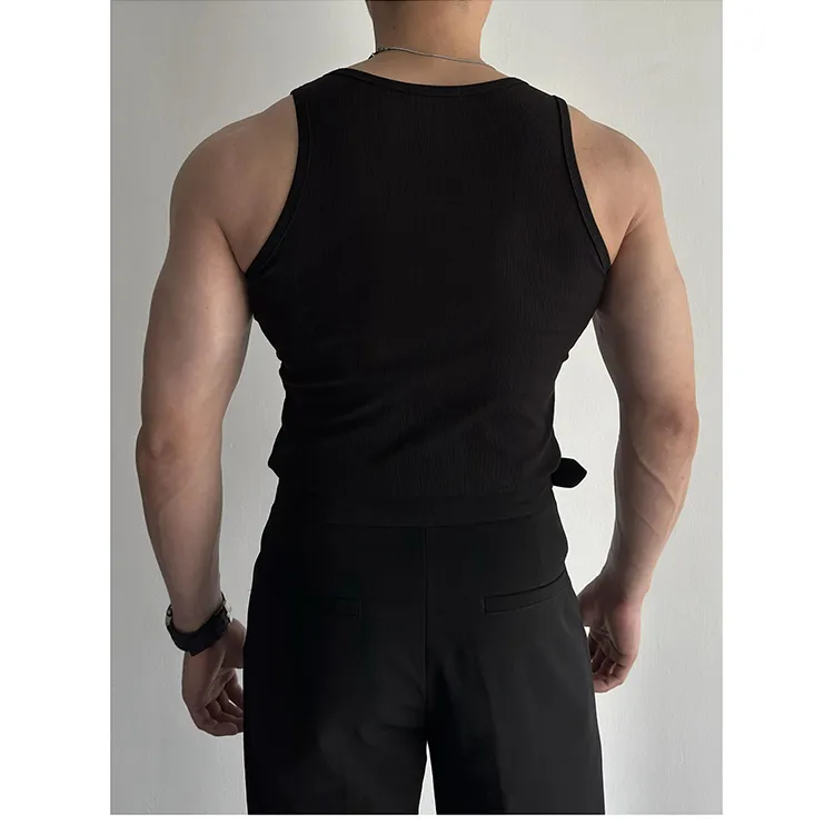 ROSECREED Fashion Minimalist Style Sleeveless Sports Shirt Unisex-1