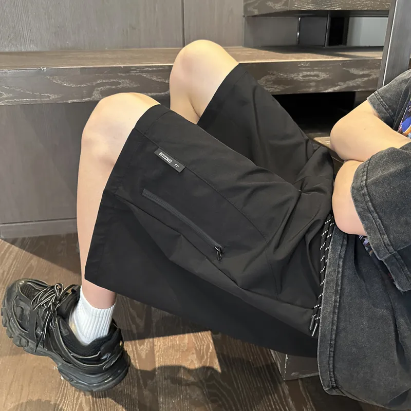GANESH Casual Shorts Unisex Black-5