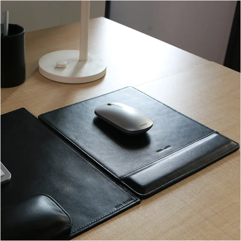 TALLYWOOD Genuine Leather Thickened Table Set All Mouse Pad With Keyboard Rest And Wrist Rest-52