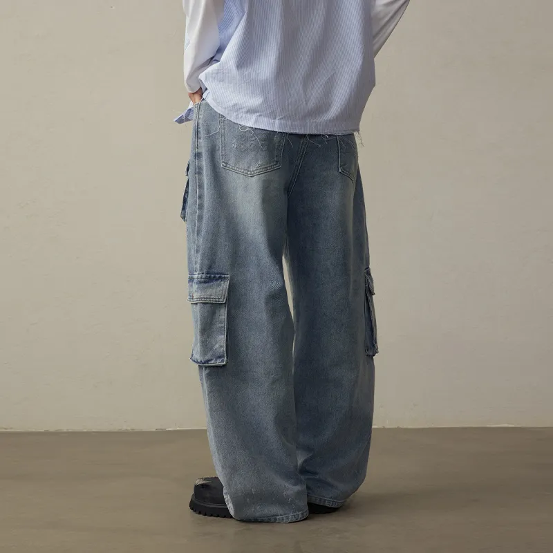LOOKUN Jeans Unisex Blue-2