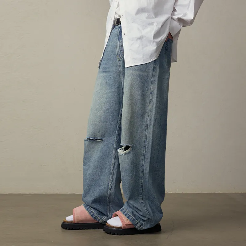LOOKUN Jeans Unisex Blue-2