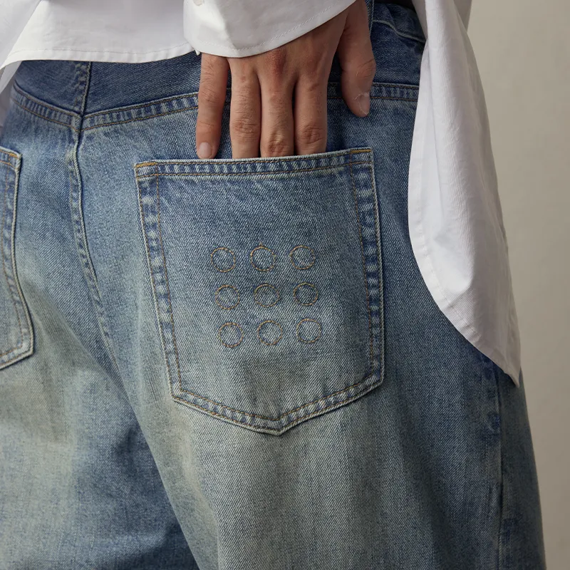 LOOKUN Jeans Unisex Blue-4