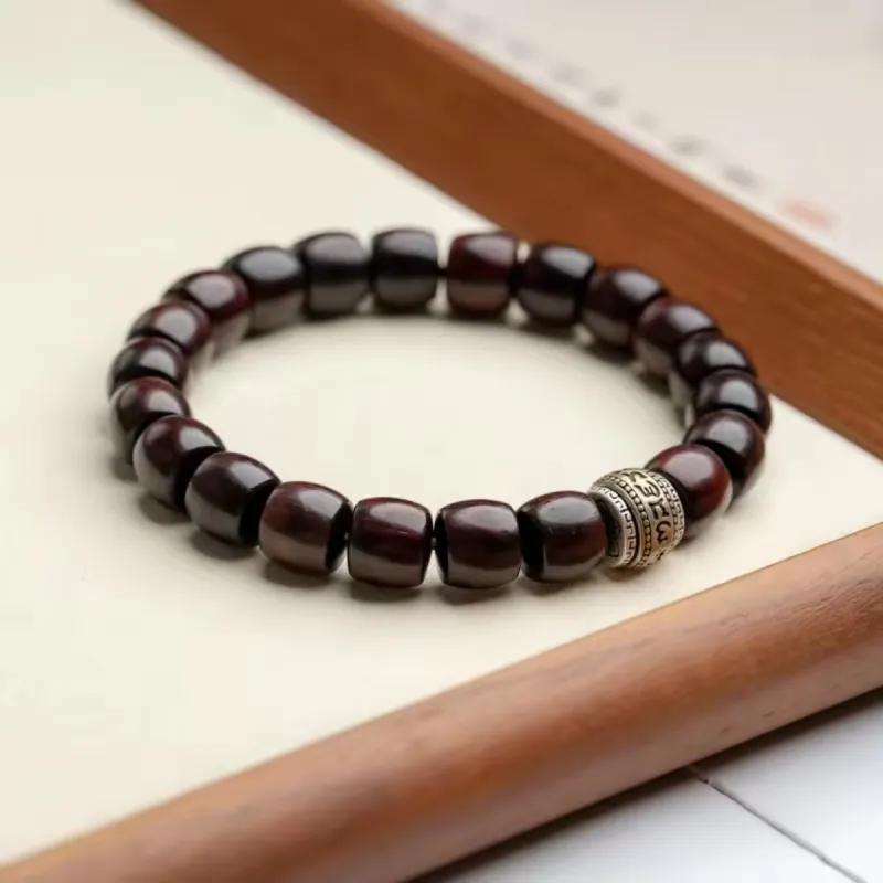 RIXIANGWAN Pterocarpus Bracelets Unisex-12