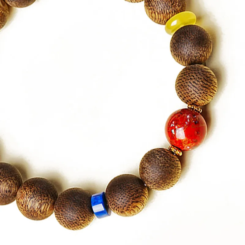 RIXIANGWAN Fragrance Agarwood Bracelets Unisex-3