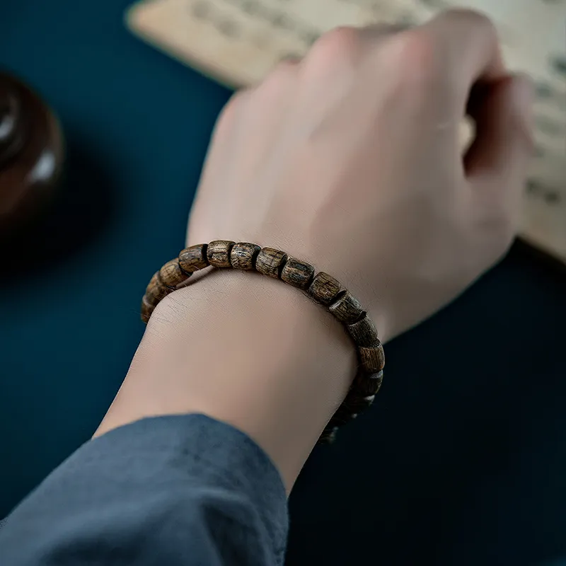 RIXIANGWAN Fragrance Agarwood Bracelets Unisex-4