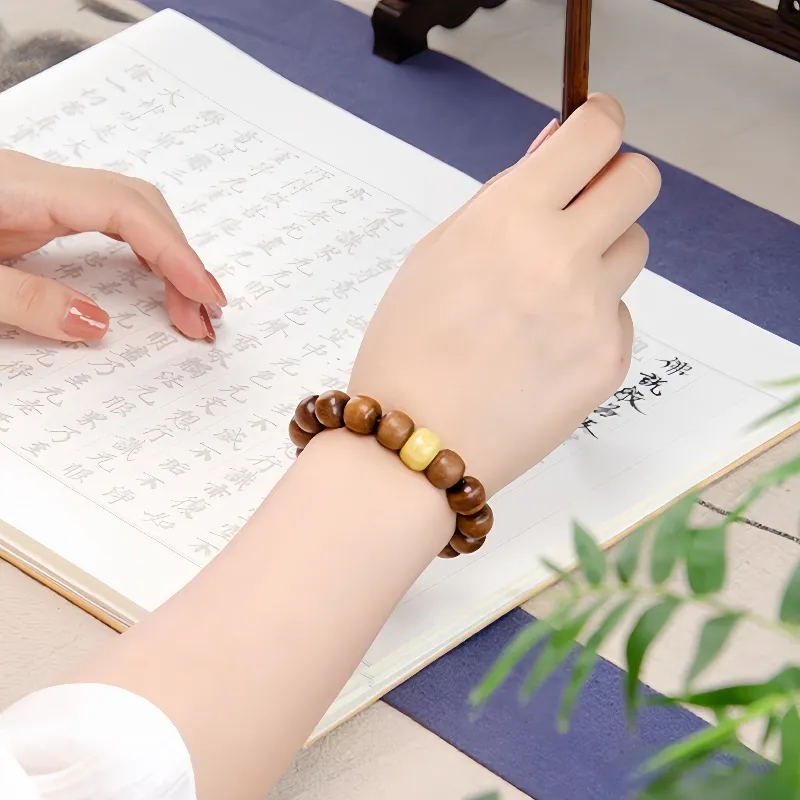 RIXIANGWAN Laoshan Sandalwood Bracelets Unisex-2