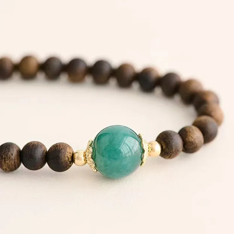 RIXIANGWAN Fragrance Agarwood Bracelets Unisex-4