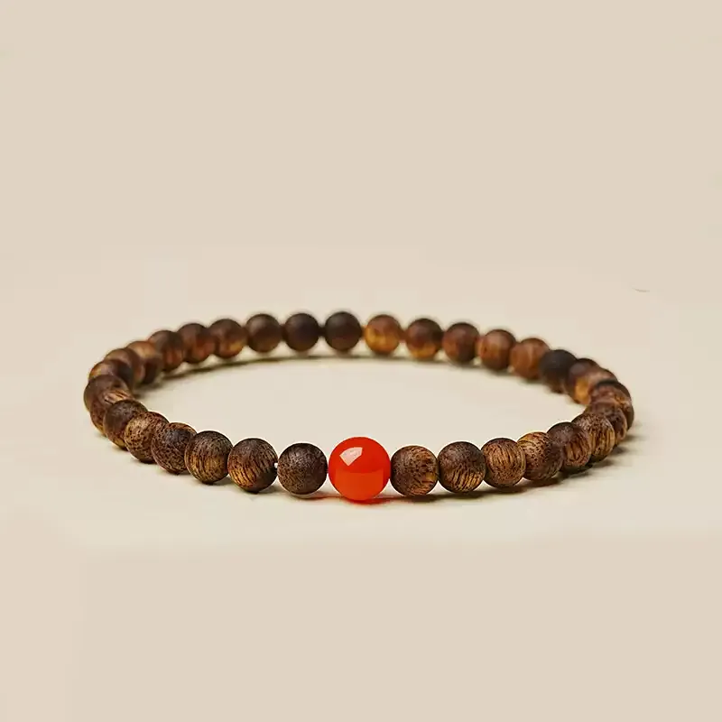RIXIANGWAN Fragrance Agarwood Wooden Bracelets Unisex-2