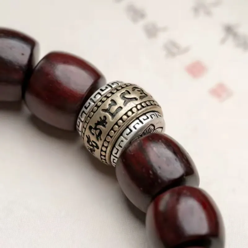 RIXIANGWAN Pterocarpus Bracelets Unisex-13