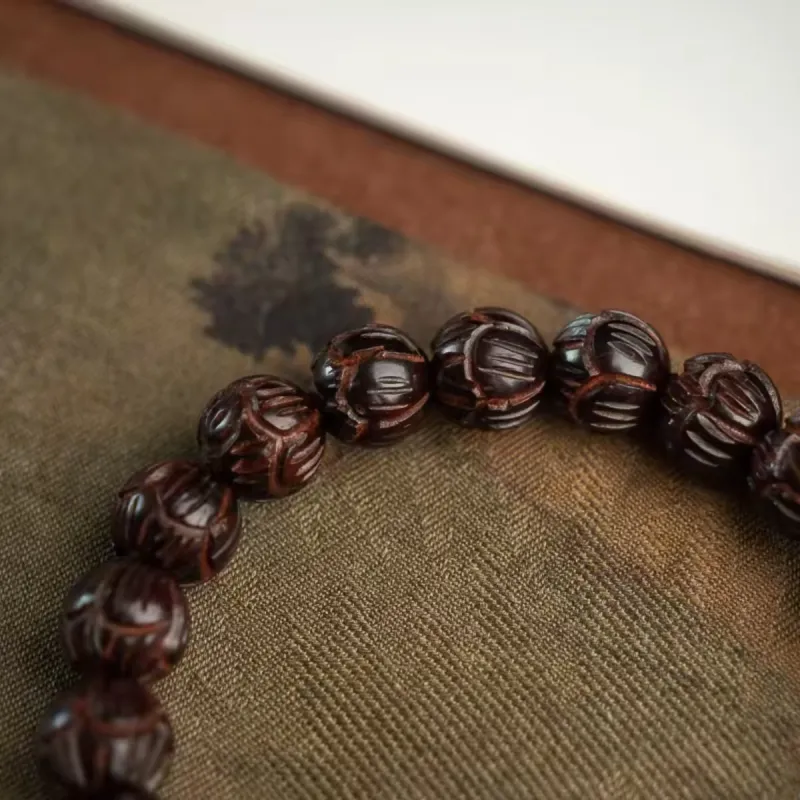 RIXIANGWAN Pterocarpus Bracelets Unisex-2