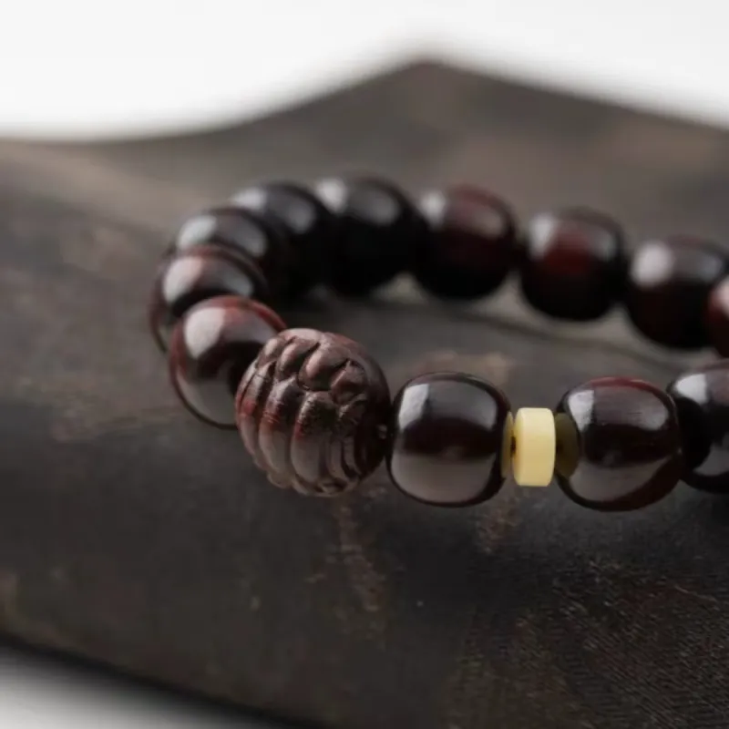 RIXIANGWAN Pterocarpus Bracelets Unisex-19