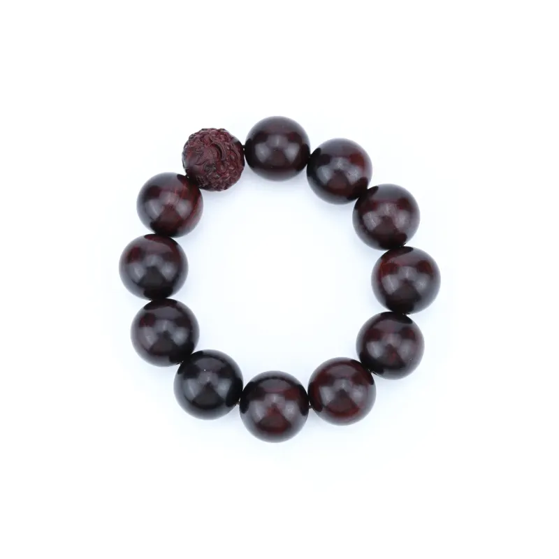 RIXIANGWAN Pterocarpus Wooden Bracelets Unisex-1
