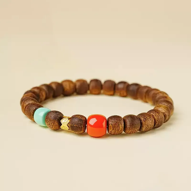 RIXIANGWAN Fragrance Agarwood Bracelets Unisex-3