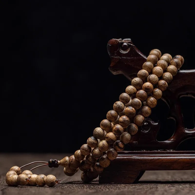 RIXIANGWAN Fragrance Agarwood Wooden Bracelets Unisex-3