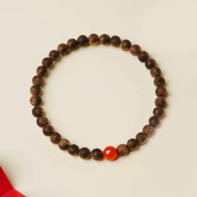 RIXIANGWAN Fragrance Agarwood Wooden Bracelets Unisex-1