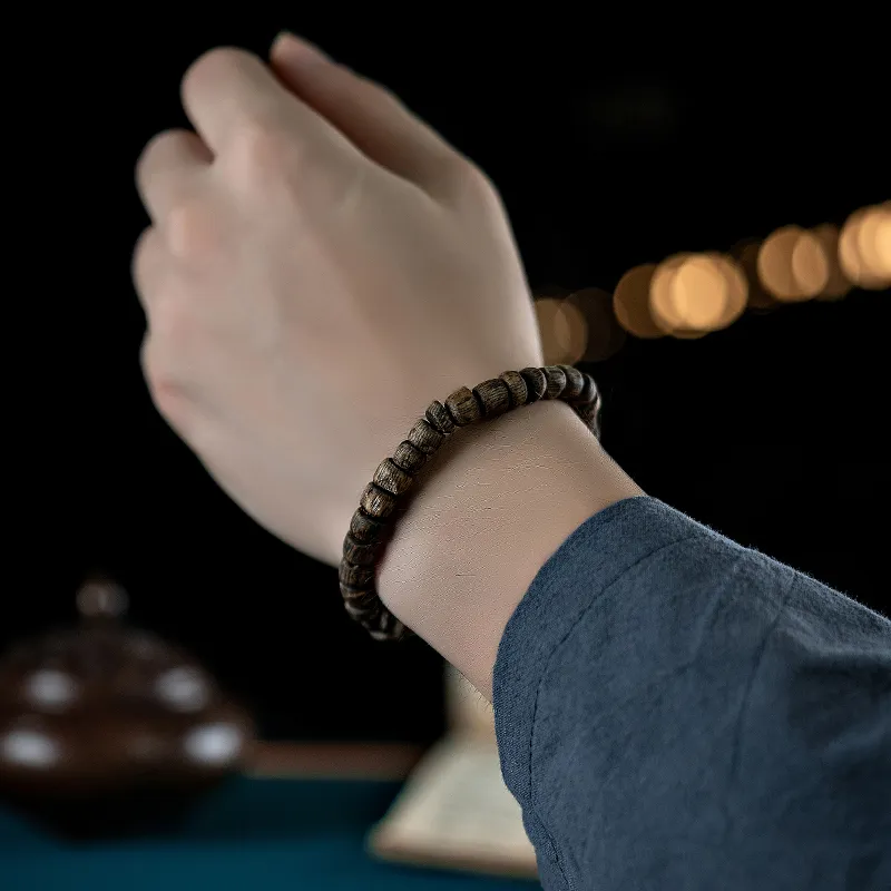 RIXIANGWAN Fragrance Agarwood Bracelets Unisex-2