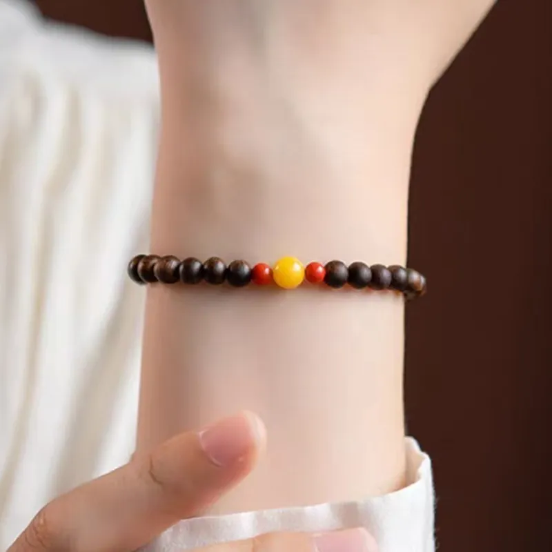 RIXIANGWAN Fragrance Agarwood Bracelets Unisex-1