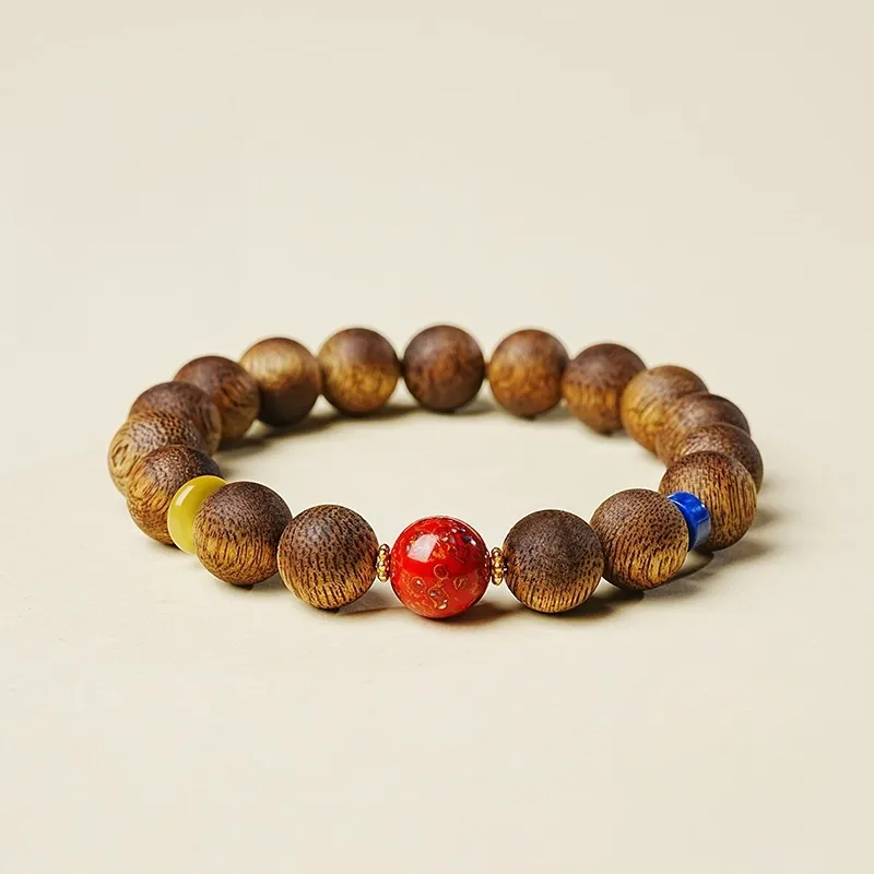 RIXIANGWAN Fragrance Agarwood Bracelets Unisex-1