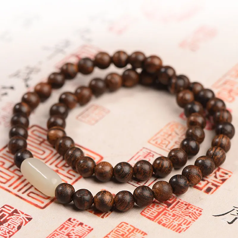 RIXIANGWAN Fragrance Agarwood Bracelets Unisex-2